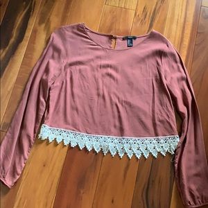 flowy forever 21 blouse